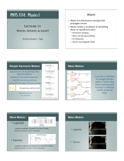PHYS 1114: Physics I