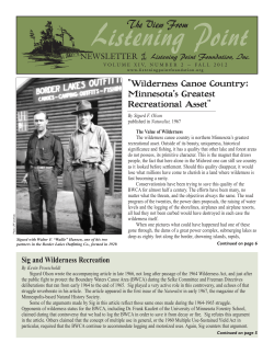 Fall 2012 - Listening Point Foundation