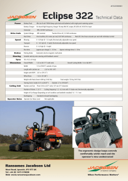 detailed specification for Eclipse 322