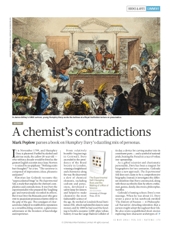A chemist`s contradictions