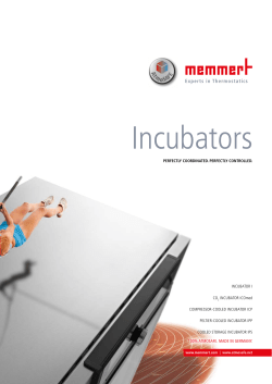 Incubators - Memmert GmbH