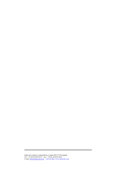 Operating Instructions