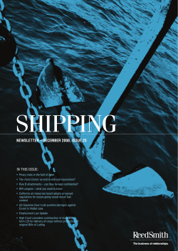 Shipping newSletter
