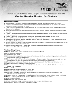 Chapter Overview Handout for Students