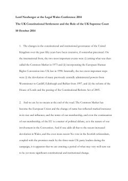 Lord Neuberger at the Legal Wales Conference 2014