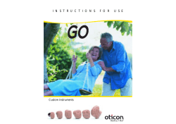 I N S T R U C T I O N S F O R U S E