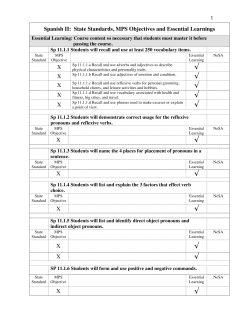 Spanish II - Milford Public Schools