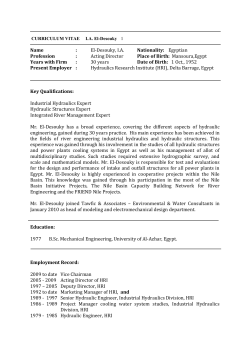 El-Desouky, IA Nationality: Egyptian Profession