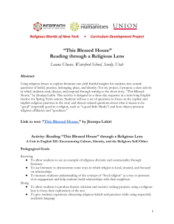 Reading through a Religious Lens