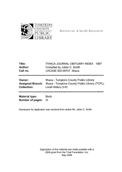 1987 - Tompkins County Public Library