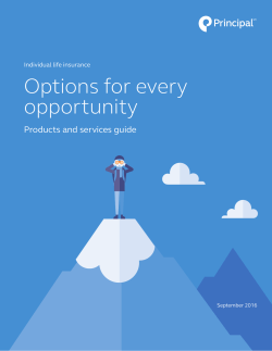 Options for every opportunity - Principal Financial Group Tools and