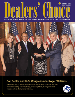 Car Dealer and U.S. Congressman Roger Williams