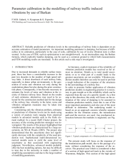 Parameter calibration in the modelling of railway traffic