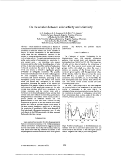 On the relation between solar activity and seismicity