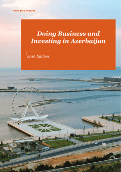 Doing Business and Investing in Azerbaijan