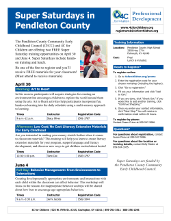 Super Saturdays in Pendleton County