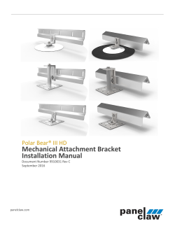 Mechanical Attachment Bracket Installation Manual