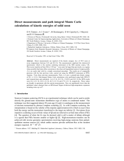 Direct measurements and path integral Monte Carlo calculations of