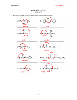Chemistry 52 ANSWER KEY