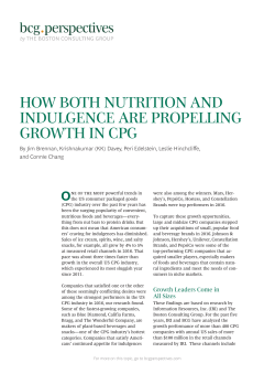 How Both Nutrition and Indulgence Are Propelling Growth in