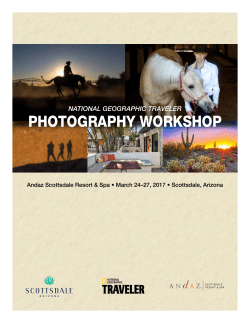PHOTOGRAPHY WORKSHOP - National Geographic