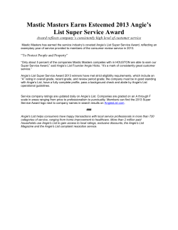 Angie`s List Service Award