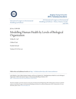 Modelling Human Health by Levels of Biological Organization