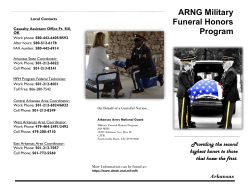 see brochure - Arkansas National Guard