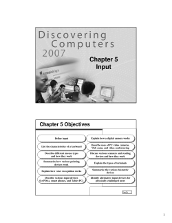 Chapter 5 Input