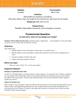 Loyalty - School Datebooks