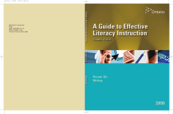 Guide to Effective Literacy Instruction - grades 4-6
