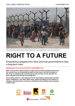 Right to a Future: Empowering refugees from Syria
