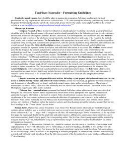 Formatting Guidelines - Eagle Hill Institute