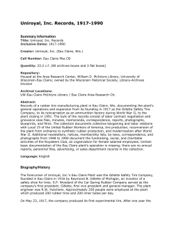 Guide to Uniroyal, Inc. Records, 1917-1990