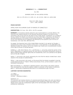 Griswold v Connecticut