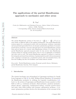 The applications of the partial Hamiltonian approach to mechanics