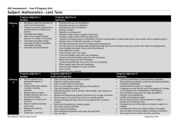 Spring Term - St Cuthbert`s Catholic High School
