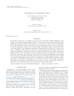 DISCOVERY OF A MAKEMAKEAN MOON ABSTRACT We describe