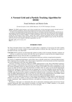 A Voronoi Grid and a Particle Tracking Algorithm for DSMC