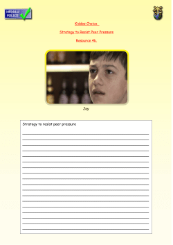 Kiddos Choice Strategy to Resist Peer Pressure
