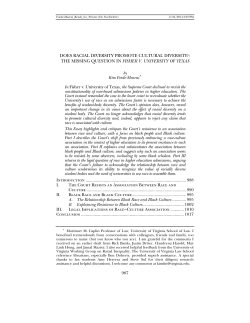 does racial diversity promote cultural diversity?: the missing