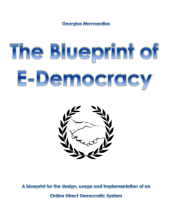 The Blueprint of E-Democracy