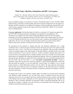 Big Data, Simulations and HPC Convergence