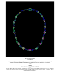Roman emerald and gold necklace 2nd