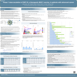 Phase 1 dose escalation of ONT-10, a therapeutic MUC1 vaccine, in