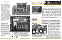 Spring 2011 - SUNY Delhi