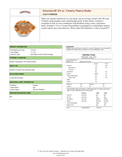 Smucker`s Peanut Butter