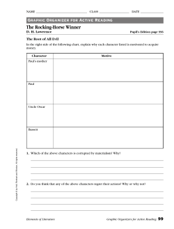 Graphic Organizer for Active Reading The Rocking