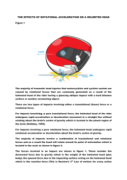 Rotational acceleration of the head (2)