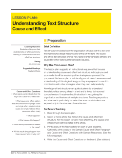 Understanding Text Structure
